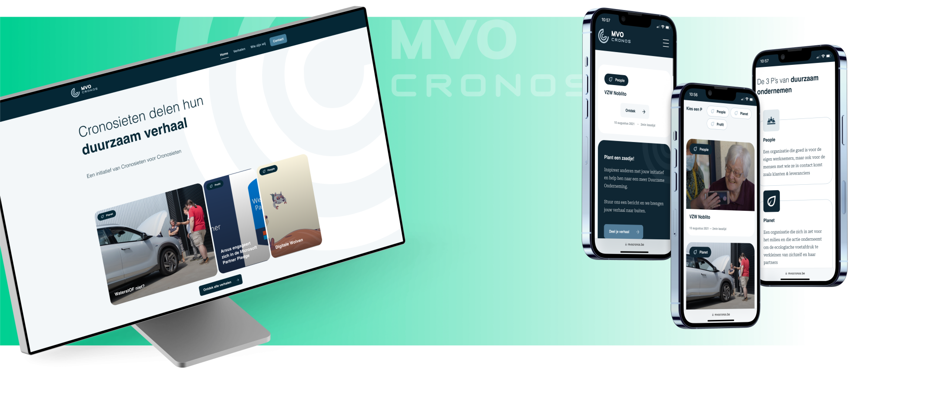 Images new WordPress website MVO Cronos